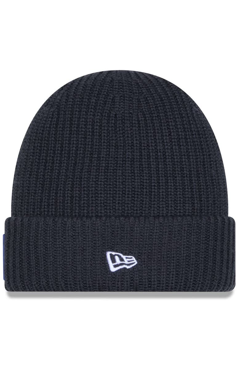 New Era Men's New Era Charcoal New York Giants 2025 Sideline Cold Weather Cuffed Knit Hat, Alternate, color, Charcoal