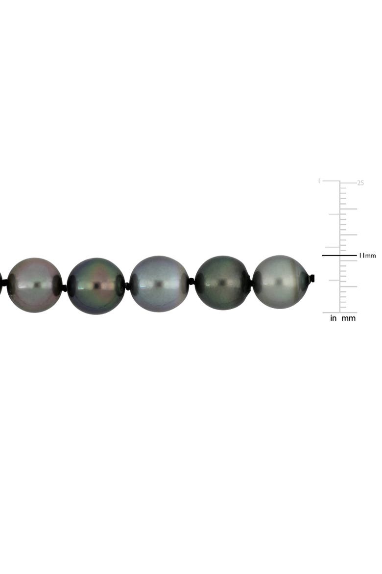 Multi-Shade Cultured Tahitian Pearl Necklace 14k, Alternate, color, Tahitian Pearl