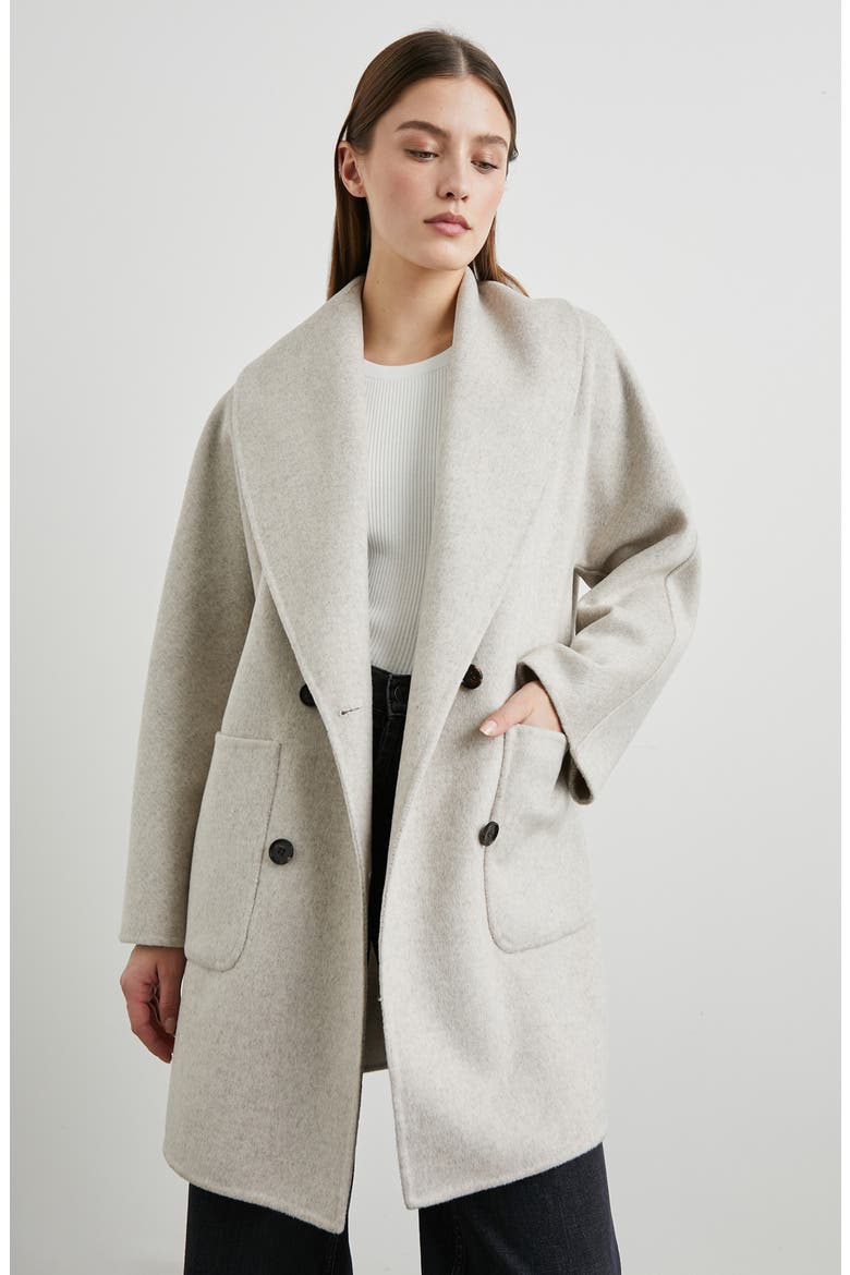 Nily Woold Blend Jacket, Alternate, color, OATMEAL