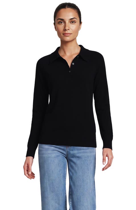 Cashmere Polo Sweater