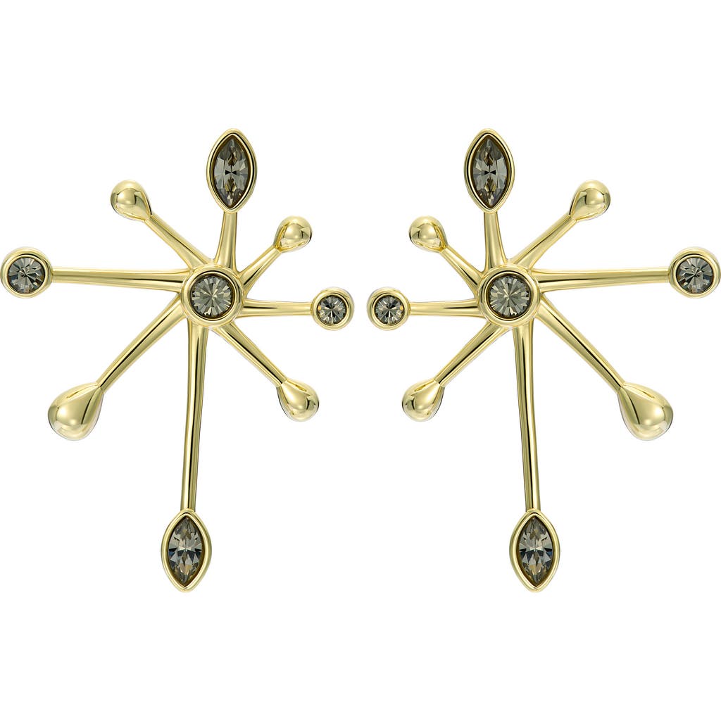 Ted Baker Stella Crystal Starburst Earrings In Gold