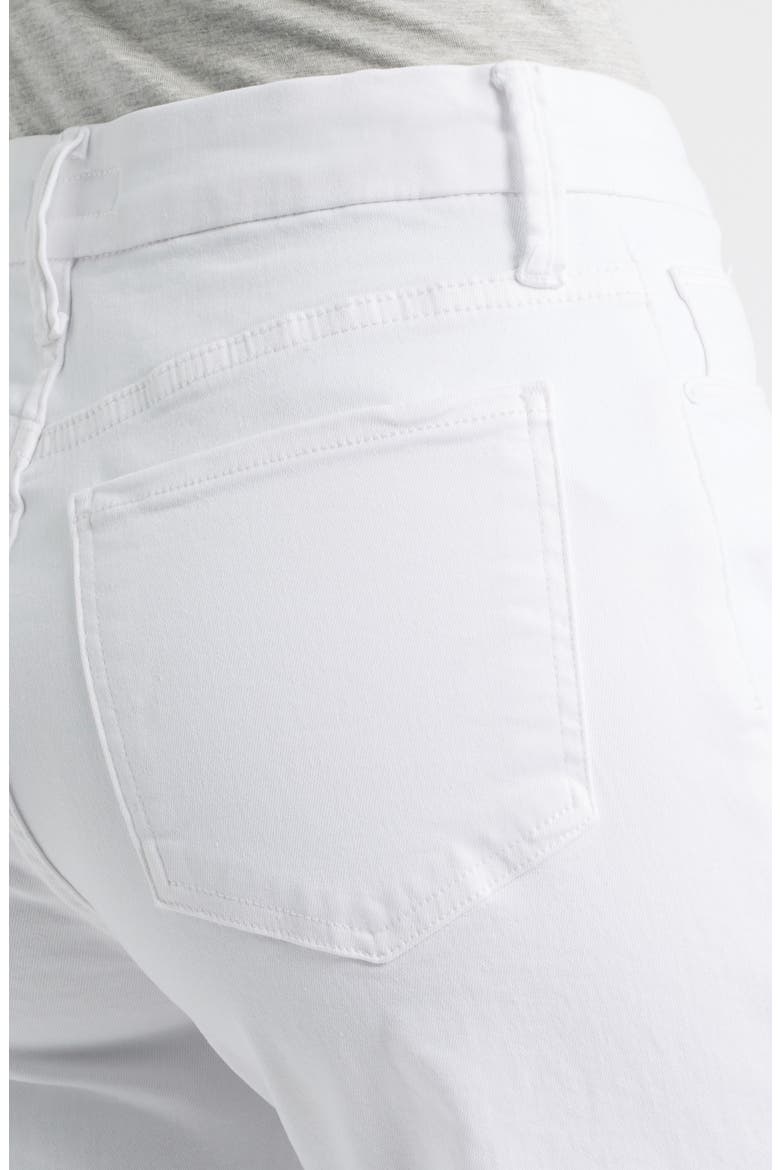Meg Fab Ab Raw Hem High Waist Wide Leg Jeans, Alternate, color, OPTIC WHITE