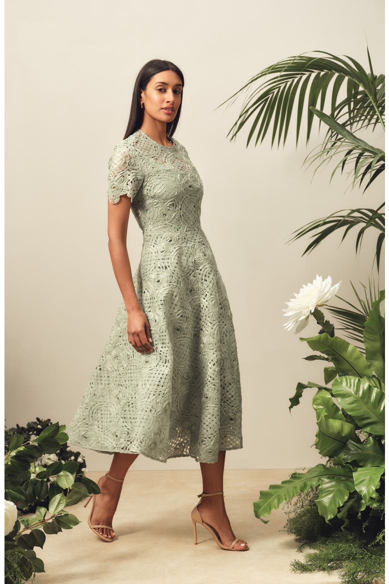 circle midi dress Strapless Circle Midi Dress
