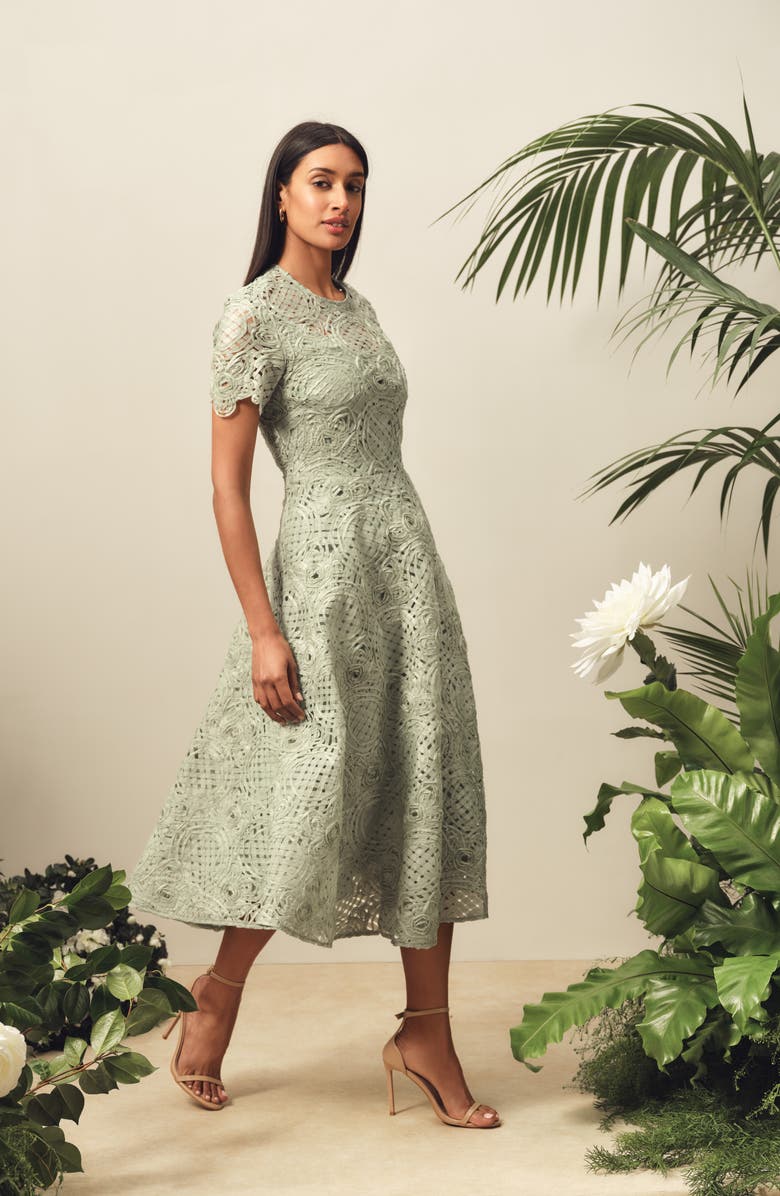 Ted Baker Lorelai Circle Midi Dress, Alternate, color, 