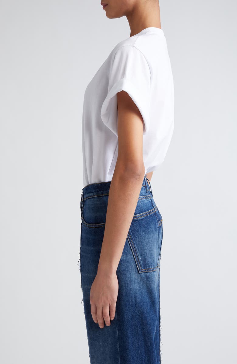 Victoria Beckham Relaxed Fit Cuffed T-Shirt, Alternate, color,