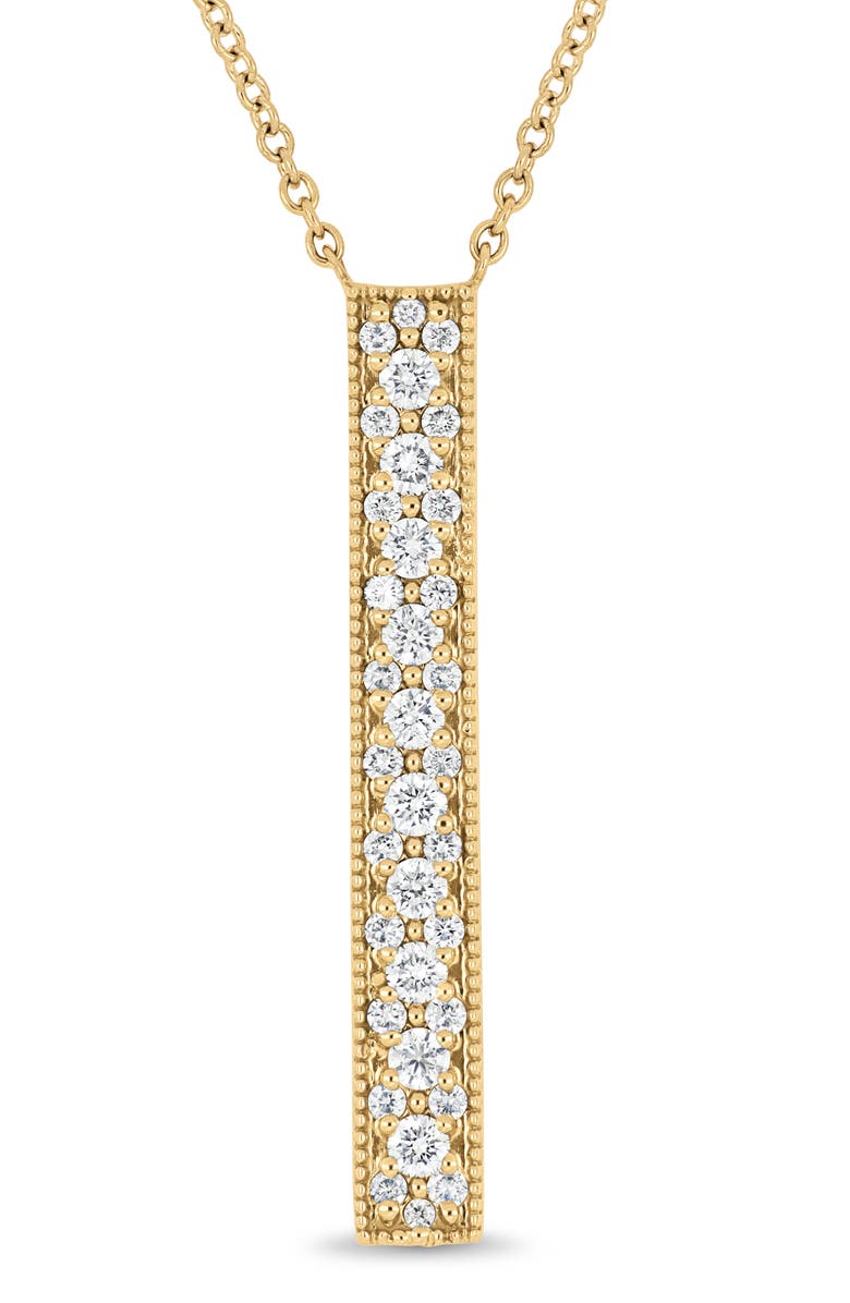 Bony Levy Rita Diamond Bar Pendant Necklace, Alternate, color, 18Ky Gold