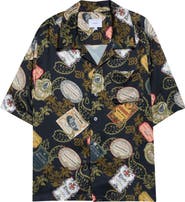 Rhude Vin Bandana Print Camp Shirt