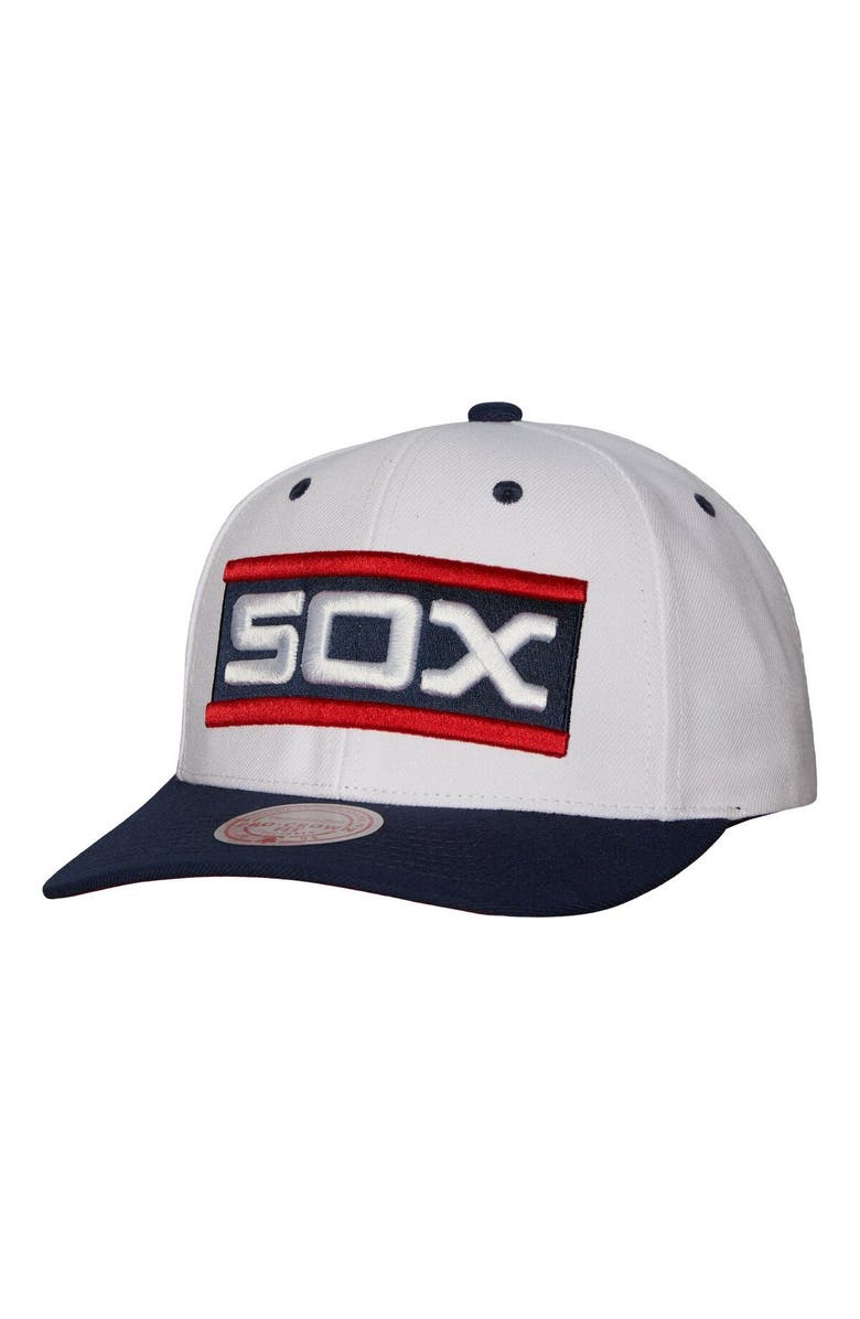 Mitchell & Ness Men's Mitchell & Ness White Chicago White Sox Cooperstown Collection Pro Crown Snapback Hat, Main, color, White