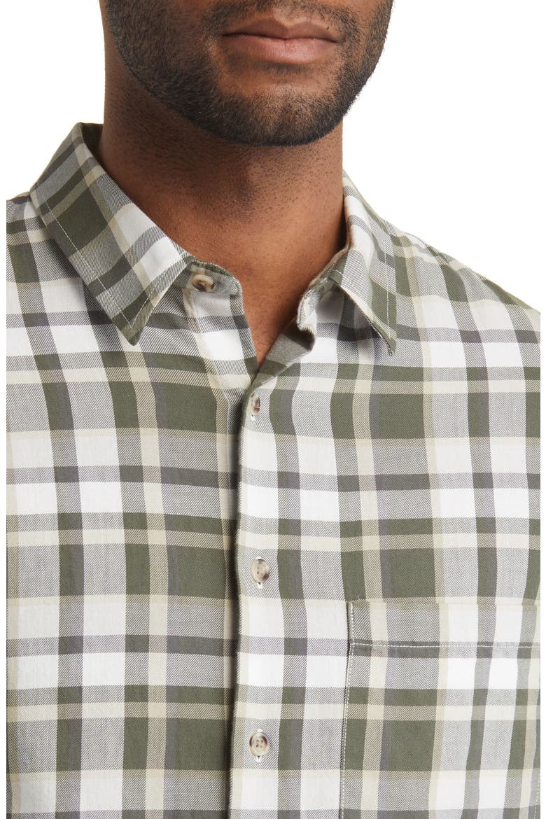 Maison Classic Fit Plaid Button-Up Shirt, Alternate, color, SYCAMORE