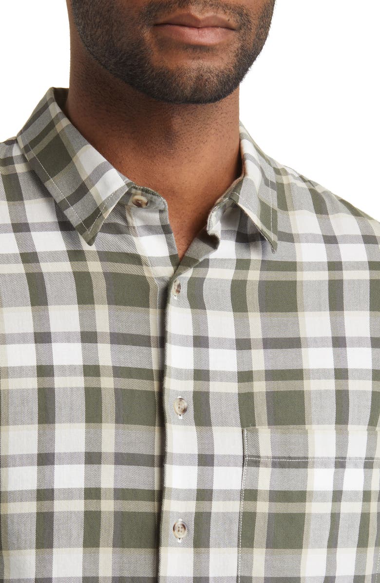Vince Maison Classic Fit Plaid Button-Up Shirt, Alternate, color, Sycamore