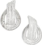 Karine Sultan Etched Knot Stud Earrings