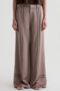 AG Sarah High Waist Wide Leg Satin Pants