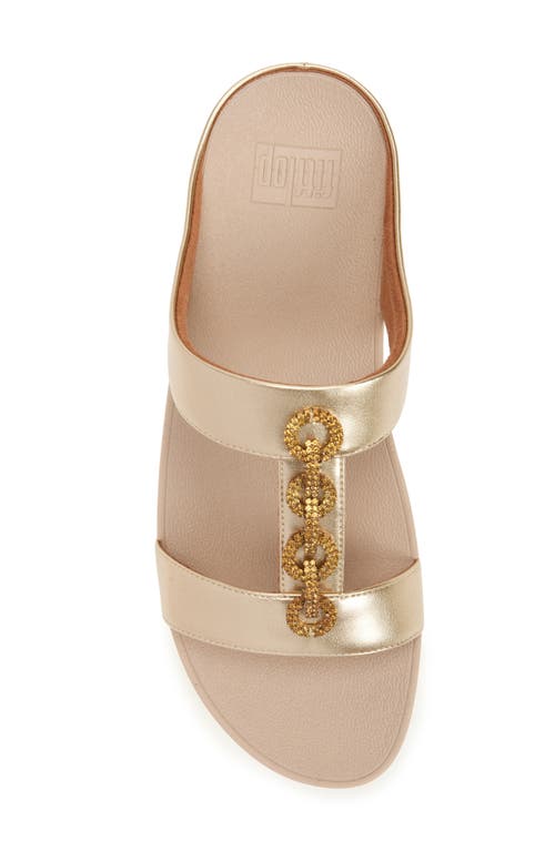 Fitflop Fino Sparkle Wedge Slide Sandal In Multi