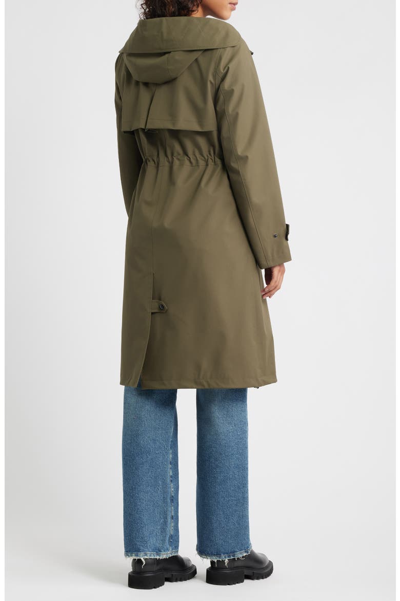 Hooded Longline Coat, Alternate, color, LODEN