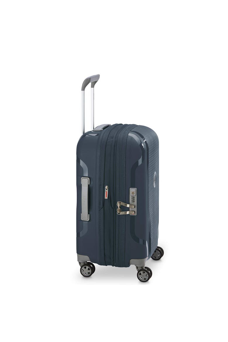Clavel Hardside Exapndable 19" Carry On Spinner Luggage, Alternate, color, Blue Jean