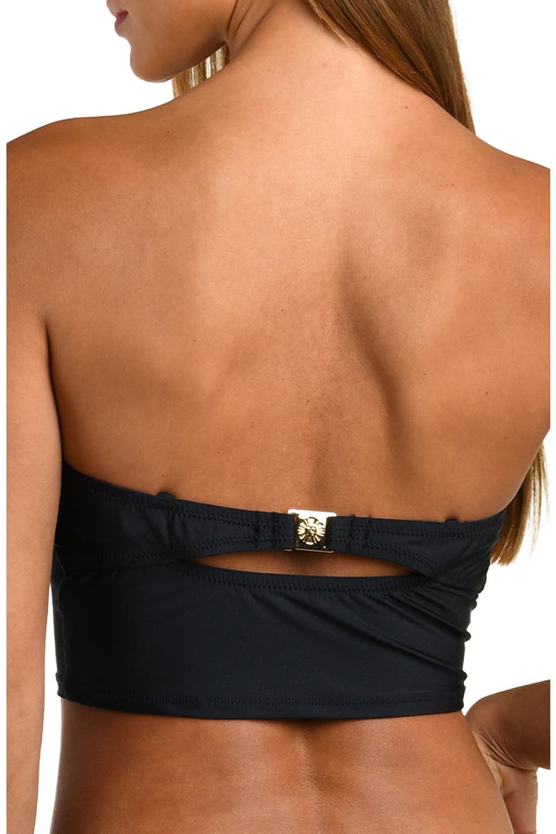 Sunshine Solids Crop Underwire Tankini Top, Alternate, color, BLACK