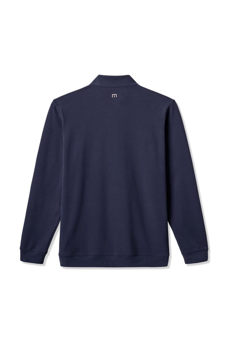 Men's TravisMathew Navy Penn State Nittany Lions Cloud Home Game Quarter-Zip Tri-Blend Pullover, Alternate, color, Navy
