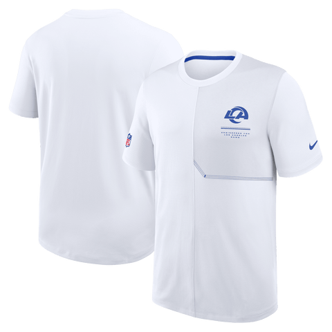 Men's Nike  White Los Angeles Rams Sideline UV Dri-FIT Coaches Shirt