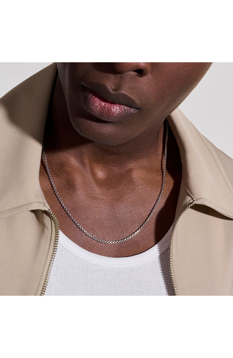 John Hardy Box Chain Necklace, 3.7mm, Alternate, color, Sterling Silver