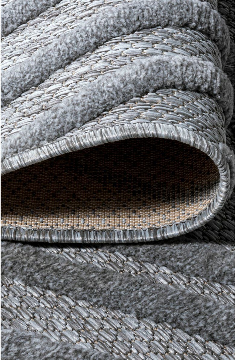 JONATHAN Y Balansat Moroccan Diamond Indoor/Outdoor Area Rug, Alternate, color, Light Gray