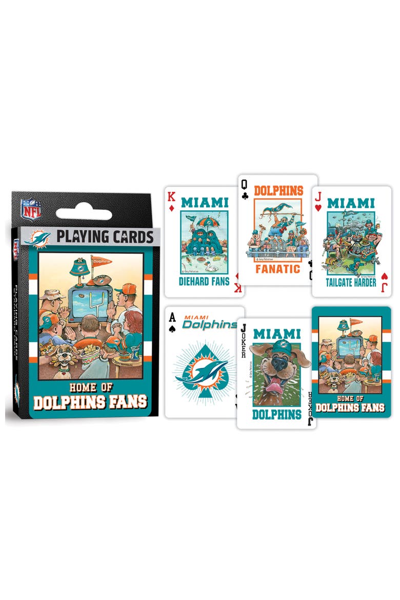 Miami Dolphins Fan Deck Playing Cards, Alternate, color, Multicolor