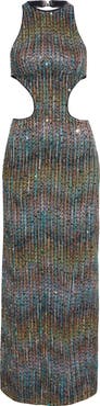 Missoni Metallic Cutout Dress