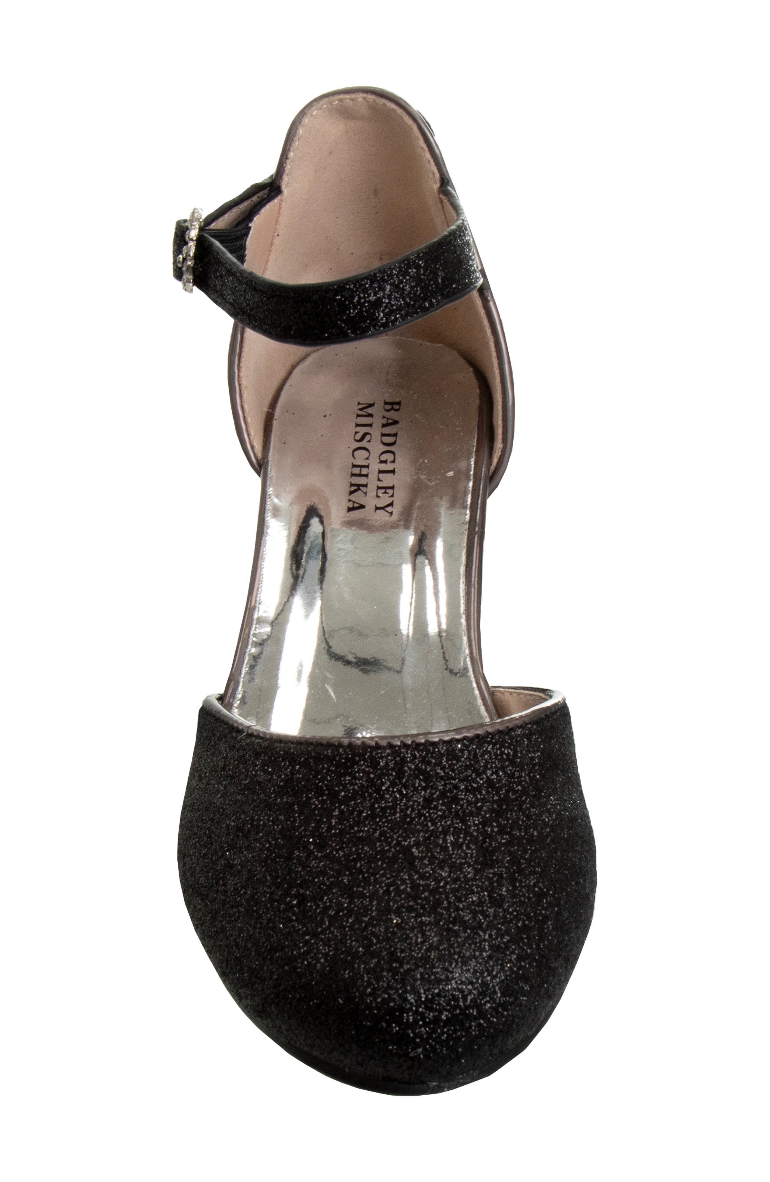 Badgley Mischka Collection Kids' Glitter Pump, Alternate, color, 