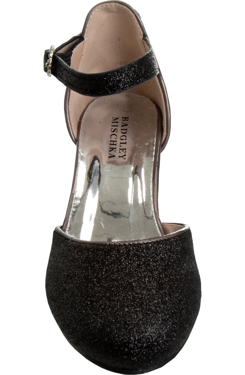 Badgley Mischka Collection Kids' Glitter Pump, Alternate, color,