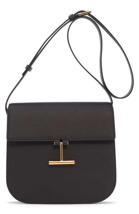 Mini Tara Grained Leather Crossbody Bag