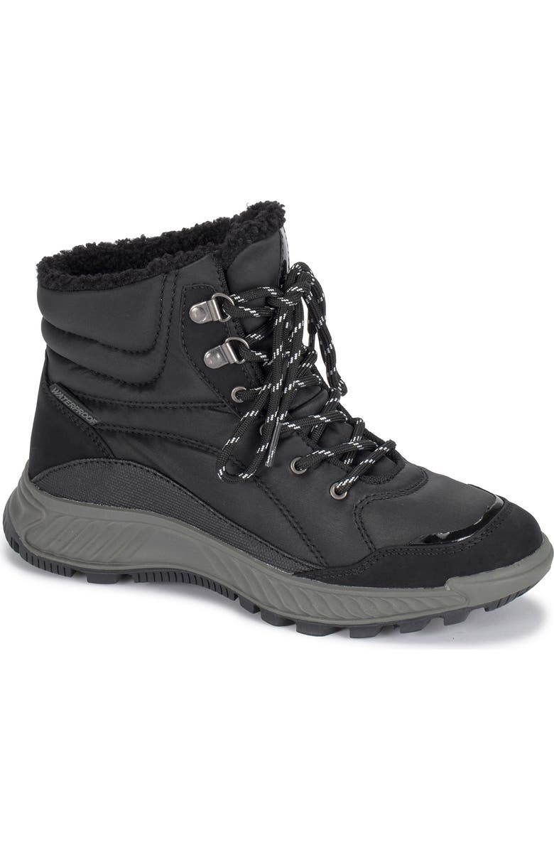 BARETRAPS Maine Waterproof Faux Fur Lining Sporty Boot, Main, color, Black
