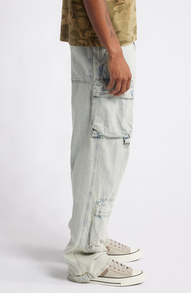 PacSun John Denim Cargo Pants, Alternate, color,