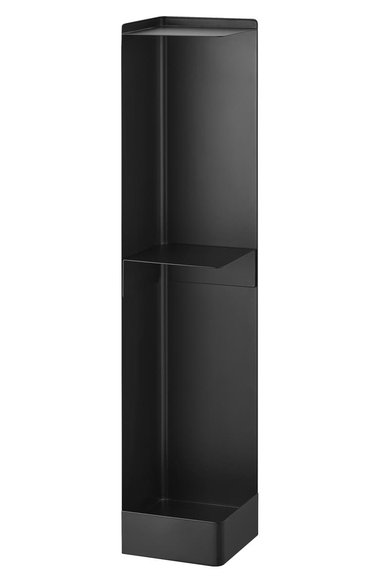 Yamazaki Rolling Bathroom Organizer, Main, color, Black