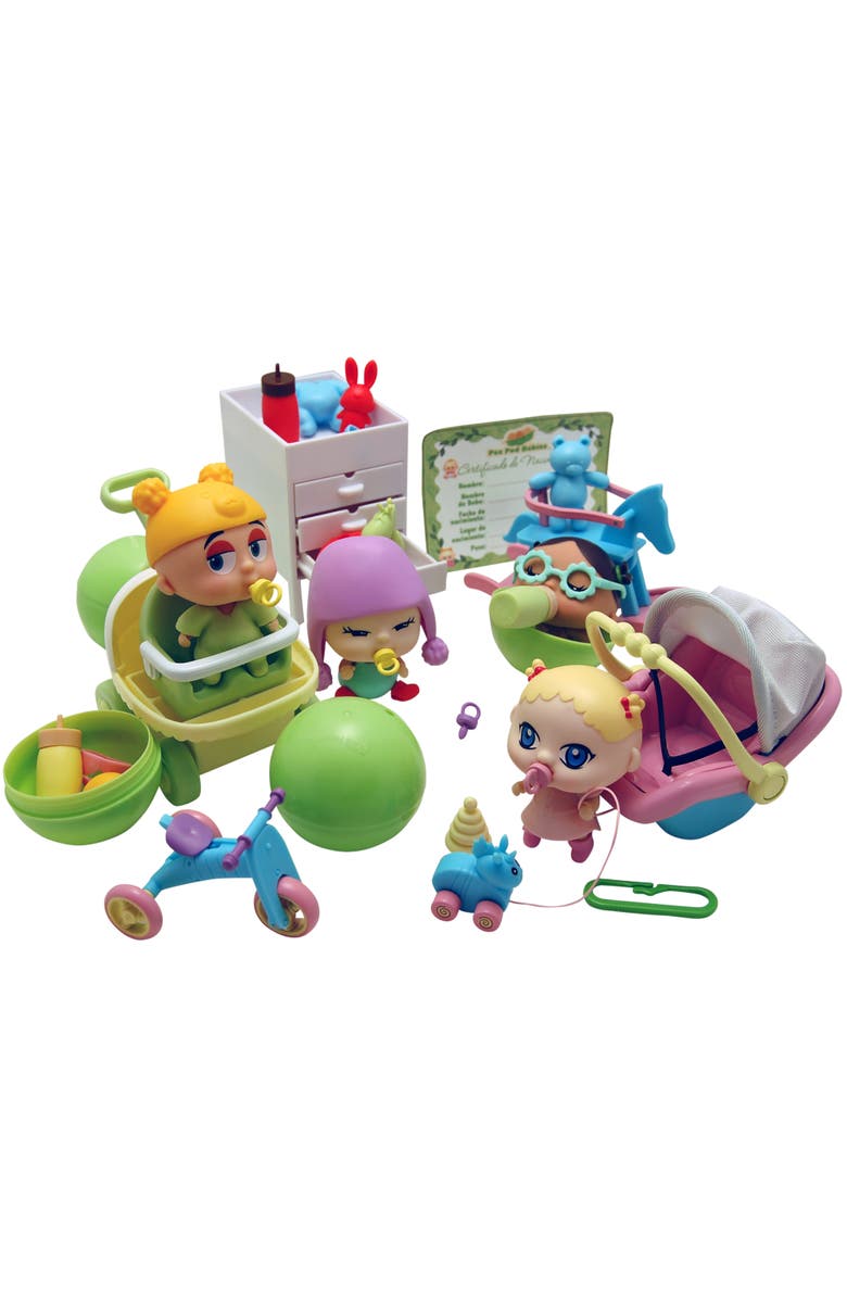 Pea Pod Babies Giant 27 Piece Playset, Mini Dolls, Clothes, Accessories, 3+, Main, color, Multicolored