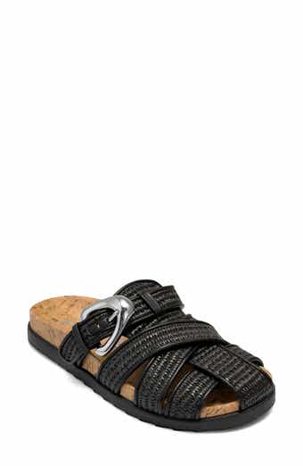 Liberty Woven Raffia Fisherman Mule