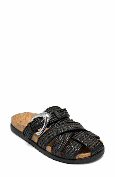 Liberty Woven Raffia Fisherman Mule