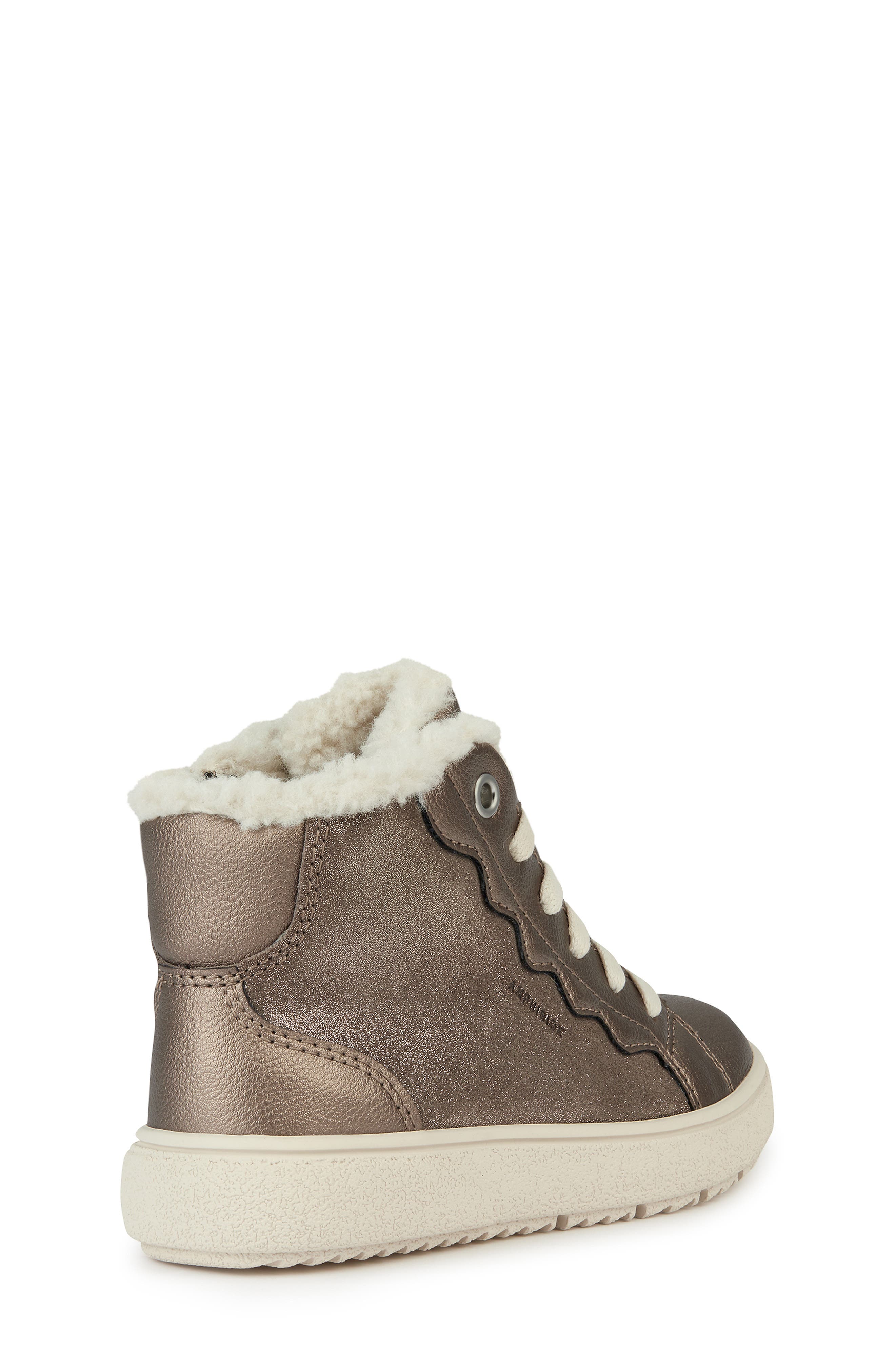 Geox Kids' Theleven Waterproof Faux Fur Lined Sneaker (Women ...