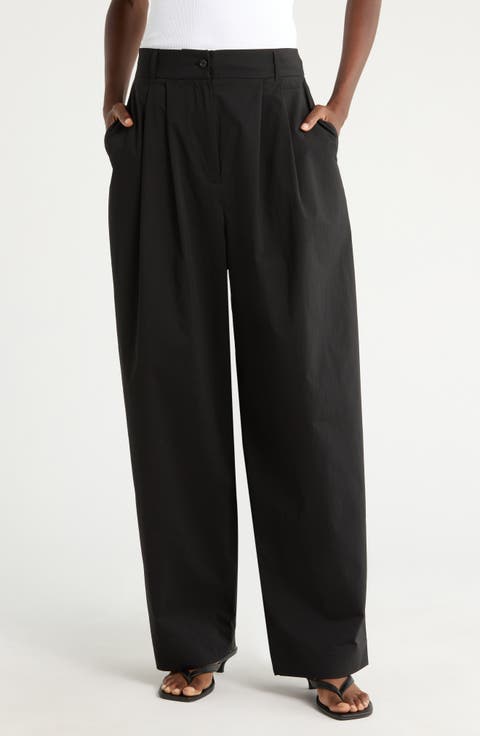 【BAON】Tenda banding nylon wide track pants Women's Nylon Wide-Leg Pants | Nordstrom
