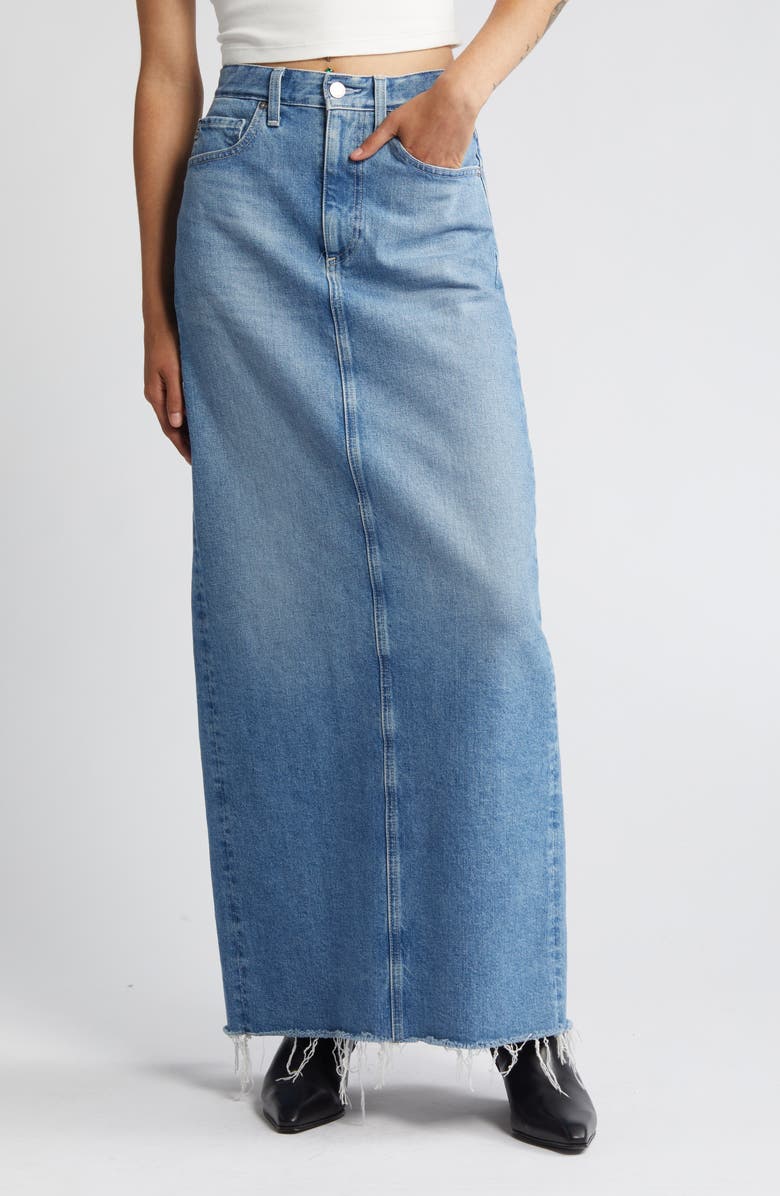 AG Rani Raw Hem Denim Skirt, Alternate, color, 