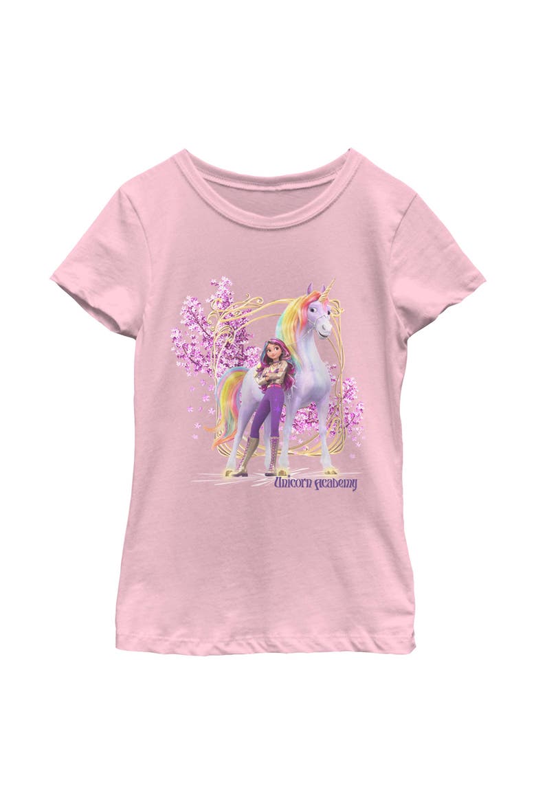 Girls' Sophia And Wildstar Floral T-Shirt, Main, color, Light Pink