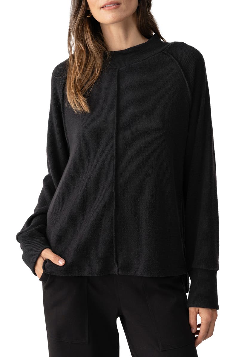 Sanctuary Fireside Exposed Seam Knit Tunic, Main, color, 