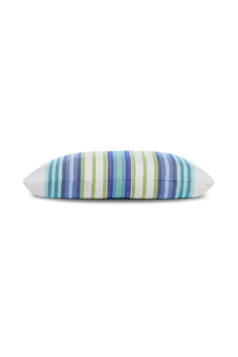 Summer Stripe Indoor & Outdoor Woven Accent Pillow, Alternate, color, Summer