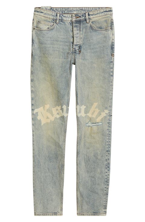 Chitch Sture Trashed Idols Slim Tapered Leg Jeans