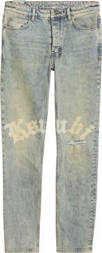 Ksubi Chitch Sture Trashed Idols Slim Tapered Leg Jeans
