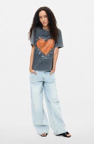 Desigual Heart Graphic Cotton T-Shirt
