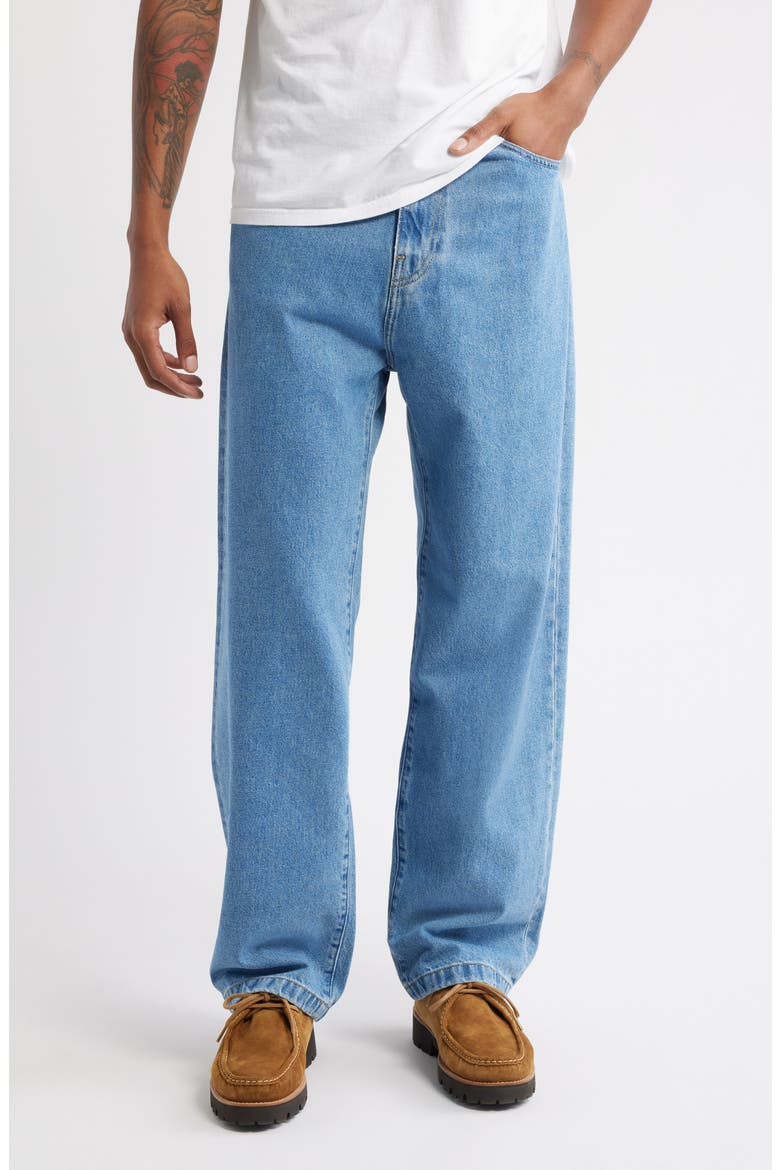 Landon Jeans, Main, color, BLUE HEAVY STONE WASH