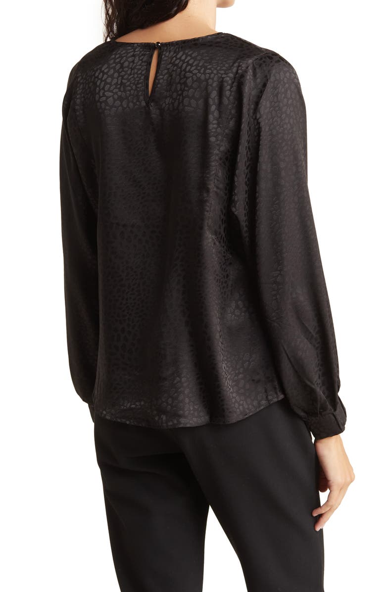 CHENAULT Pebble Satin Jacquard Blouse, Alternate, color, 
