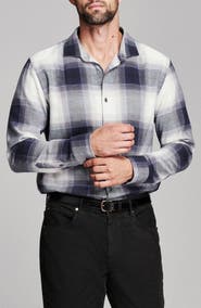 Billy Reid Bold Melangé Plaid Shirt