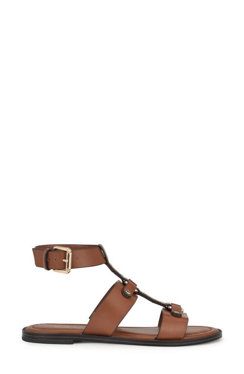 Nine West Jouise Studded Gladiator Sandal In Medium Brown 210