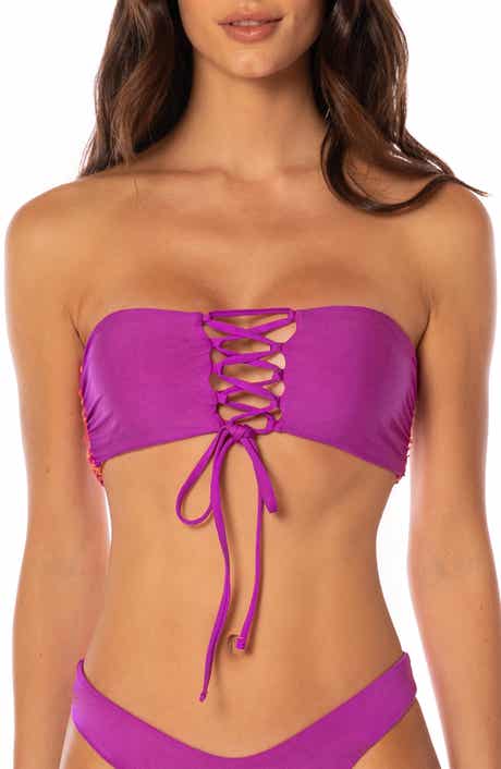 Sunset Palm Artemis Multifit Reversible Bikini Top