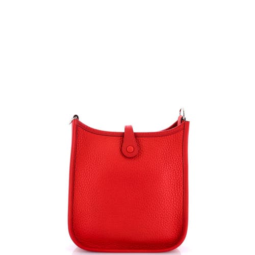 Pre-owned Hermes Hermes Evelyne Bag Gen Iii Clemence Tpm In Red